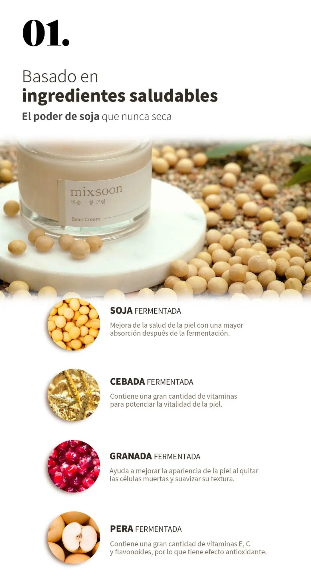 Mixsoon - Bean Cream 50ml - Skin Shine