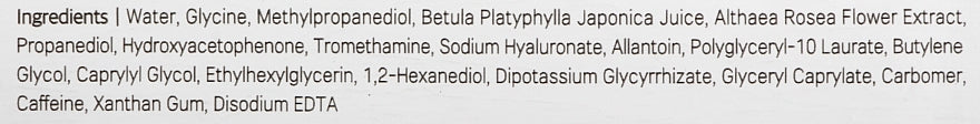 ROUND LAB - Mascarilla Hidratante de Jugo de Abedul (10pc)